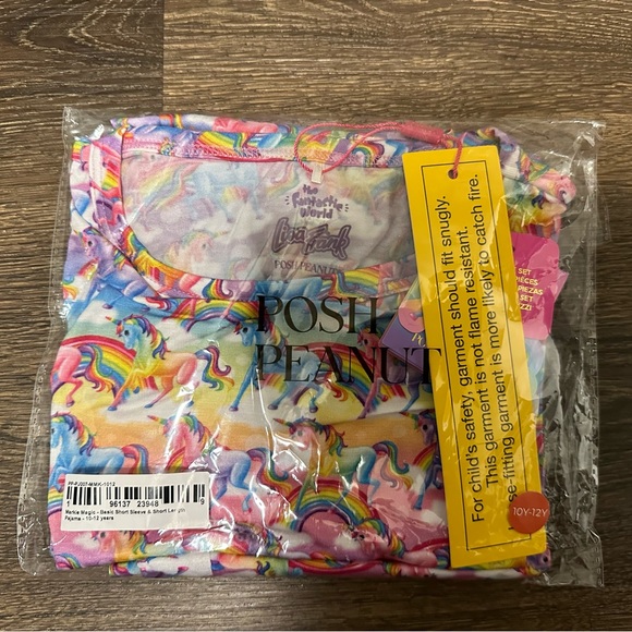 •NEW•Posh Peanut Lisa Frank® “Markie™ Magic” Short Sleeve Pajama - Picture 2 of 8